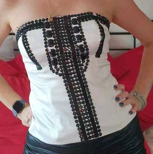 16115 VINTAGE OFF-WHITE CORSET