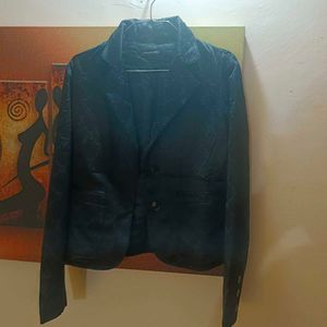 Textured Black Blazer