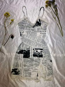 Vintage Lace Mini Dress➷♡➹