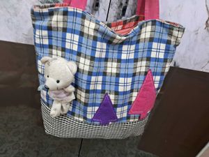 Teddy Polka Dots Tote Bag