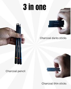 Charcoal Set With Different Shape