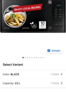 Samsung 23L Auto Cook Oven