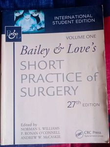 Bailey And Love Short Practice Of Surgery