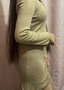 Nude Color Mini Dress