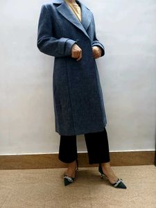 Elegant Grey Trench Coat