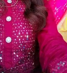 Maroon Embellished Kurti