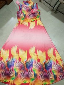 Colorful Print Dress