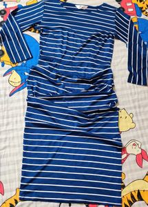 Side Cut Bodycon Dress 👗💙