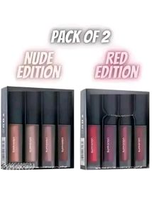 Matte Mini Nude and Red Edition Lipstick💄