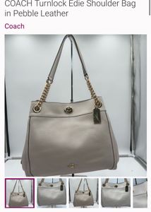 Coach Edie Turnlock Shoulder Bag