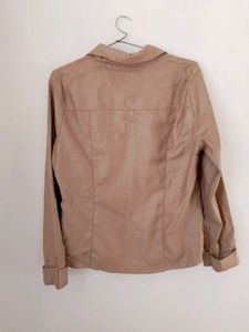 Branded Beige Jacket Top.