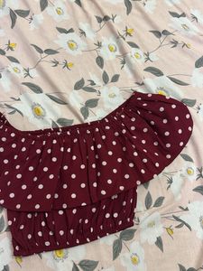 Polka Dots Crop top
