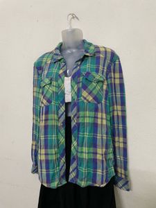 H&amp;M Plaid Oversized Shirt For Women