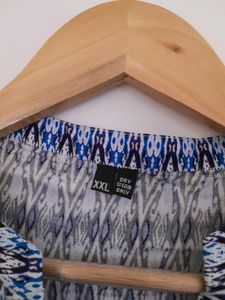 Blue Printed Top (Women&#39;s)