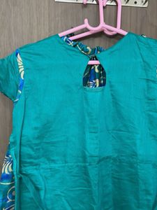 Elegant Kurta Set with flare long skirt