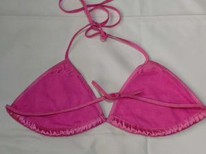 Pink and Black Bikini Tops Bralette