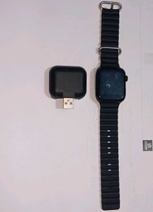 Black Smart Watch with Charger