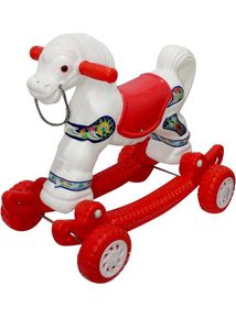 2 in 1 Baby Horse Rider and Rocker for Kids