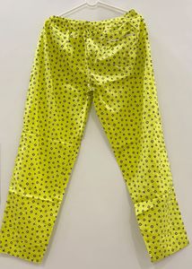 Unisex Neon Yellow Printed Lounge Pants