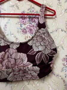 Floral Print Sports Bra