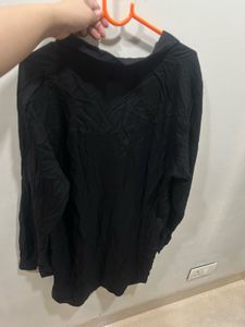 Black Tunic / Long Shirt - Not Worn - Pure Cotton