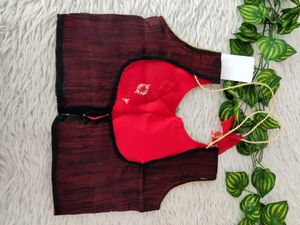 Red Ethnic Skirt With Blouse
