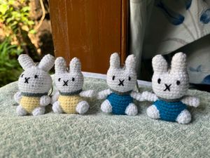 Crochet Handmade Miffy Amigurumi Keychain