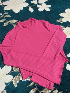 Pink Long Sleeve Top