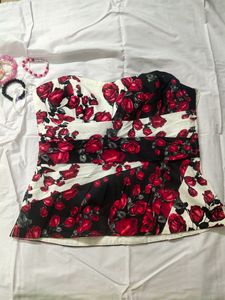 Floral Corset Top