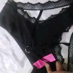Black Lace Detail Panties