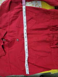 Red Jacket With Free Black Top