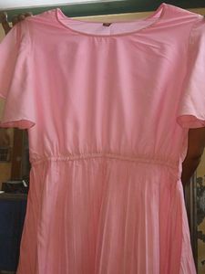 Pink Pleated Dress