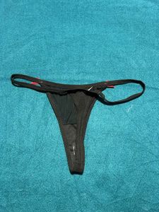 Black Thong with Bows