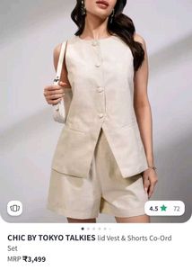 Co Ord Set Top Shorts