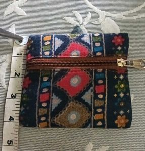 Ikkat Print Pouch