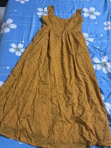 Cute Yellow Maxi Dress - Size Xs