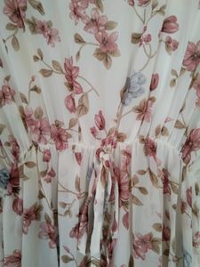 Flower Print Kaftan Dress