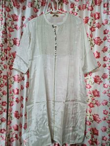 Silk Off White Kurta