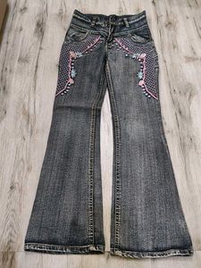 Sc8703 Sabrin Bootcut Jeans Waist 28