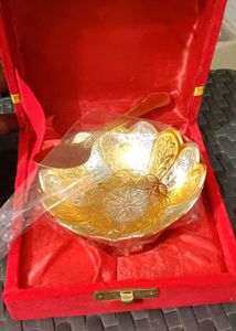 METALMASTERY Silver &amp; Gold Plated Bowl