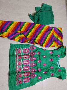 Green Kurta Set