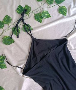 Black halter neck Dress