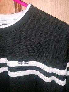 Striped Black Long Sleeve Shirt