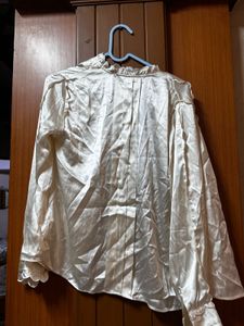 Silk White Shirt