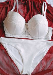 White Lace Bikini Set
