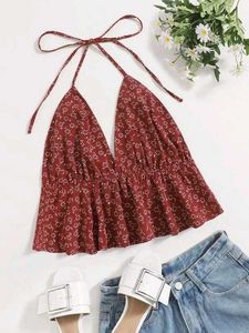 Floral Halter Top