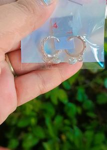 Silver Polished Earrings/ Bali