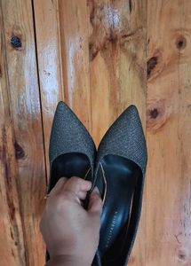 Sparkly Pointed-Toe Heels