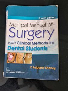 Manipal Manual of Surgery dental