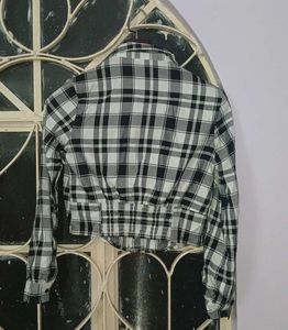 Cropped Plaid Shirt